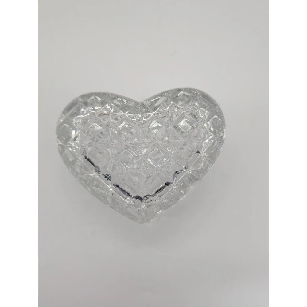 Germany Tritschler Winterhalder Bleikristall Lead Crystal 24% Heart Trinket Box